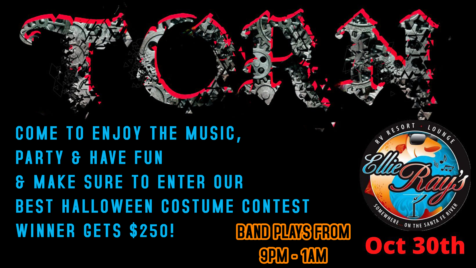 Ellie Ray's RV Resort and Campground - Halloween Costume Contest and Live Music By TORN